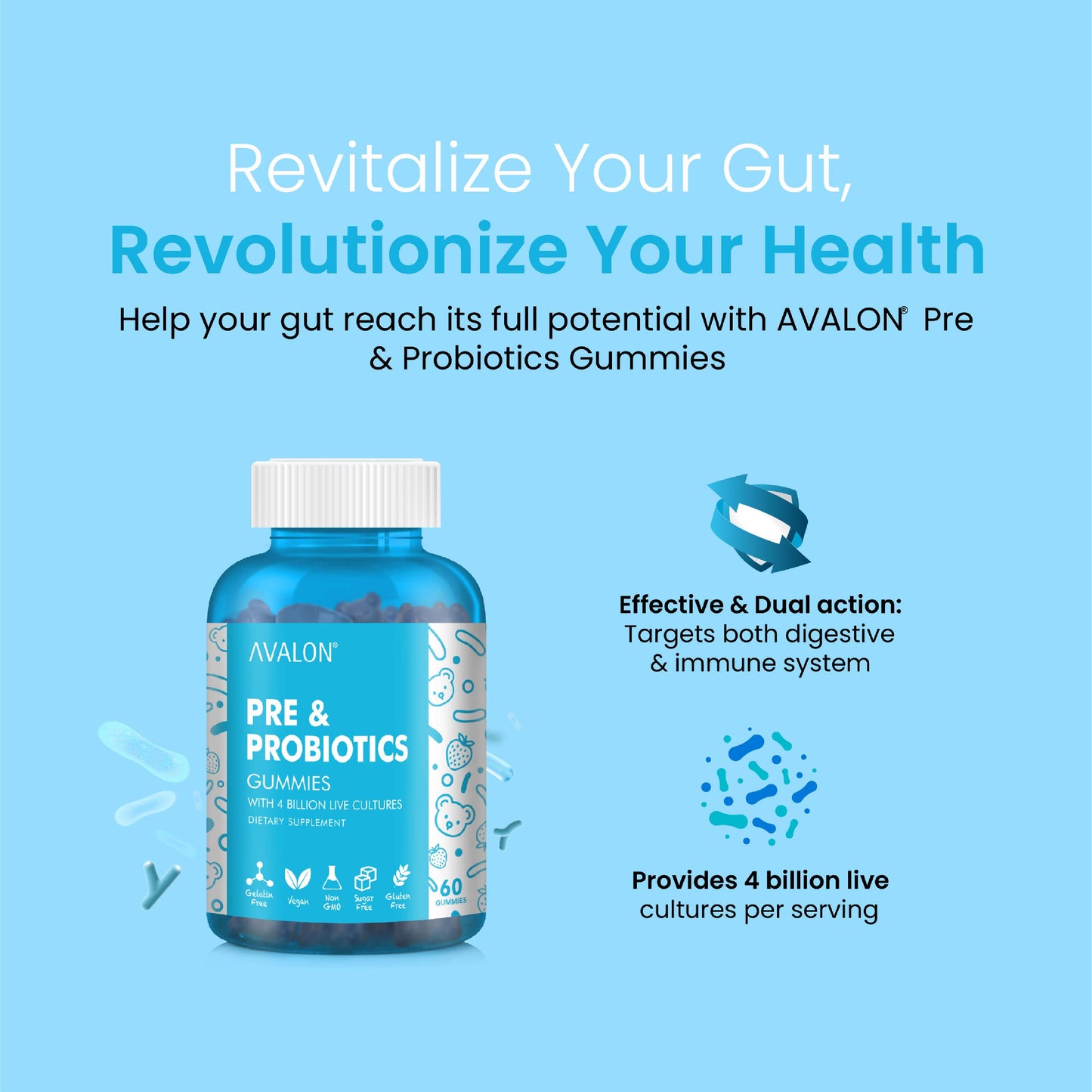 AVALON® Pre & Probiotics Gummies