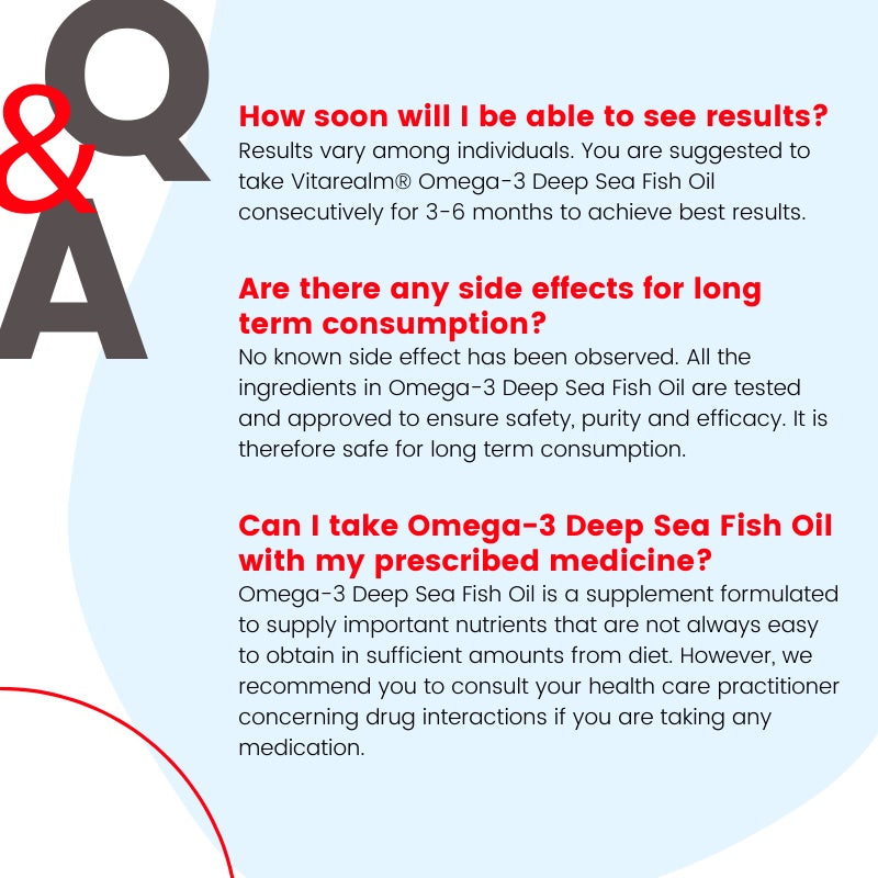 VitaRealm® Omega-3 Deep Sea Fish Oil