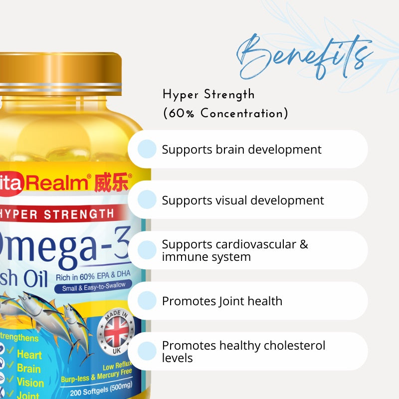 VitaRealm® Hyper Strength Omega-3 Fish Oil