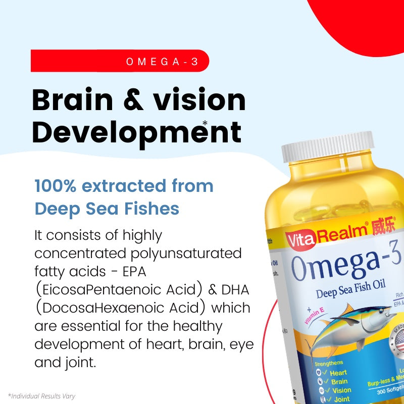 VitaRealm® Omega-3 Deep Sea Fish Oil