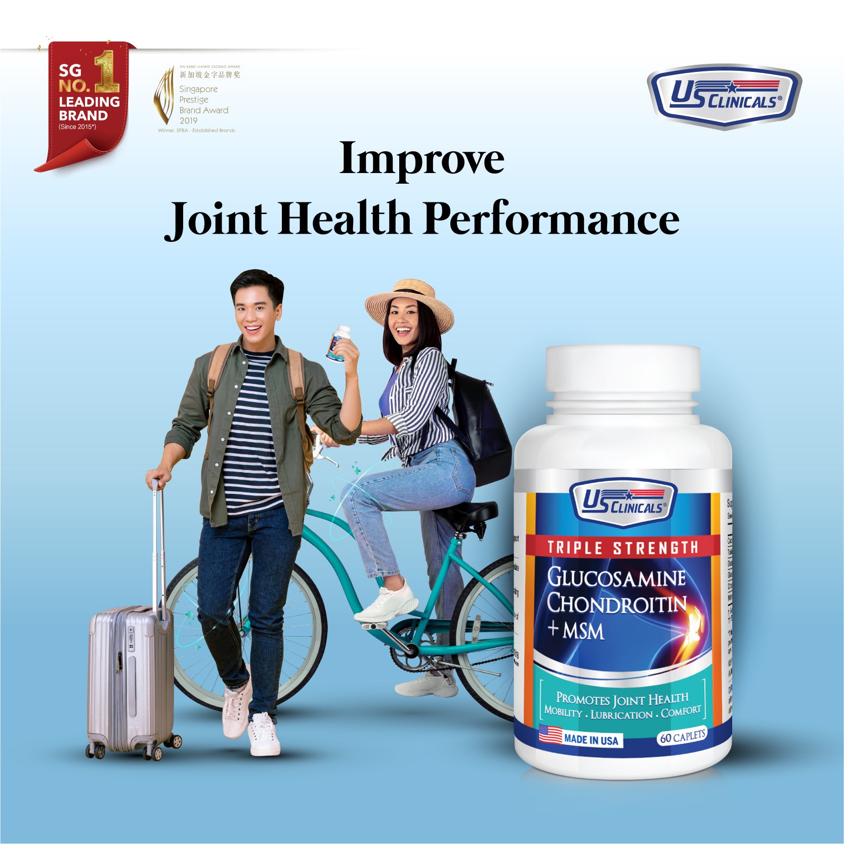 Triple Strength 1500mg Glucosamine Chondroitin MSM – Joint Support Supplement For Adults