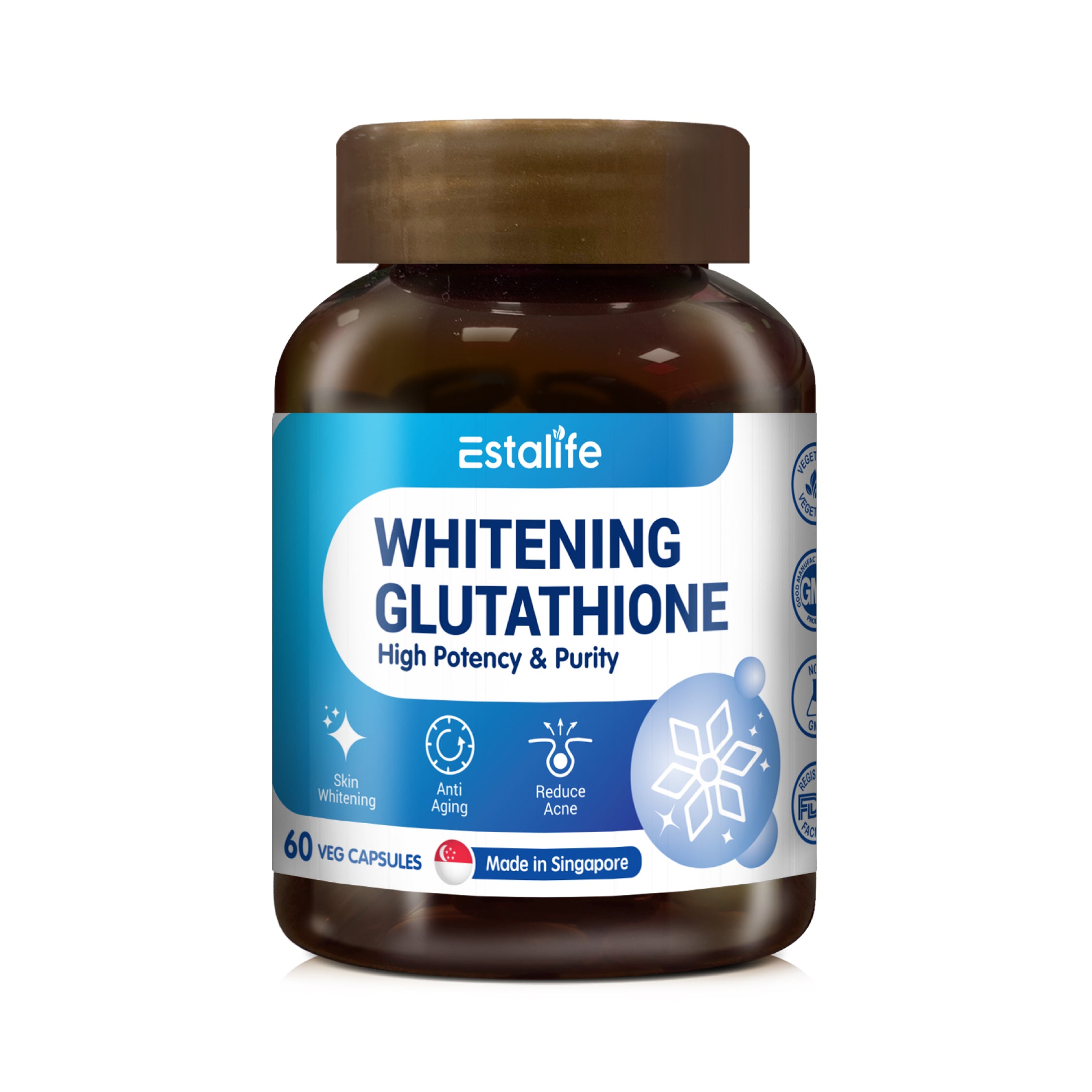 Estalifeยฎ Whitening Glutathione 500MG โ Hi-Beau International