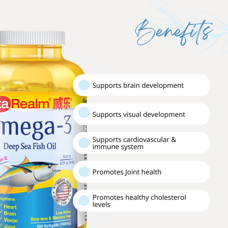 VitaRealm® Omega-3 Deep Sea Fish Oil