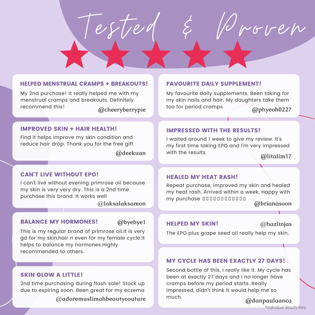VitaRealm® Evening Primrose + Grape Seed Oil