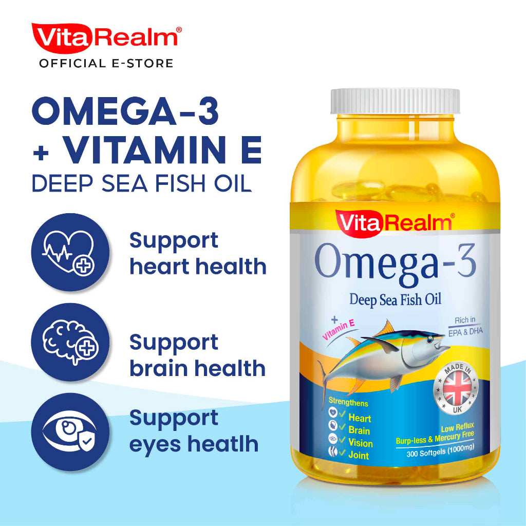 VitaRealm® Omega-3 Deep Sea Fish Oil