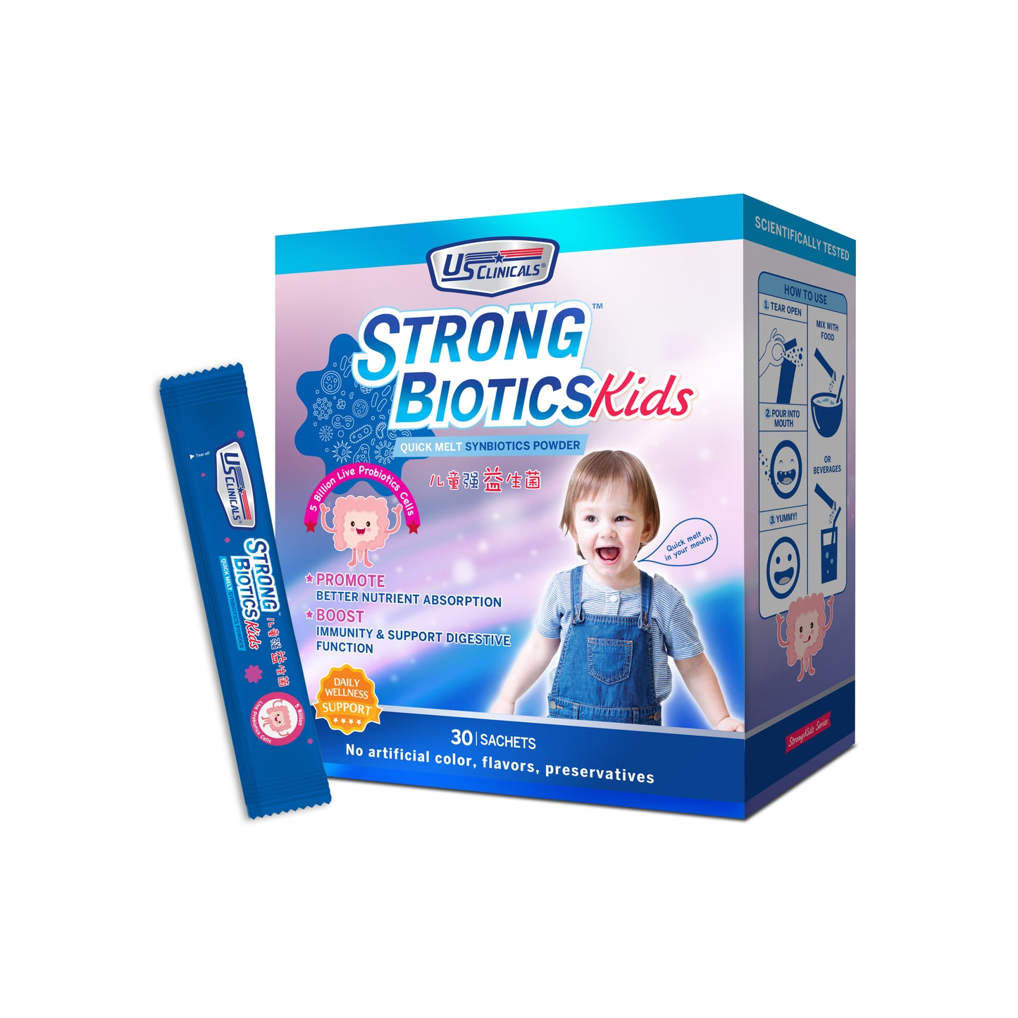 US Clinicals® StrongBiotics™ Kids