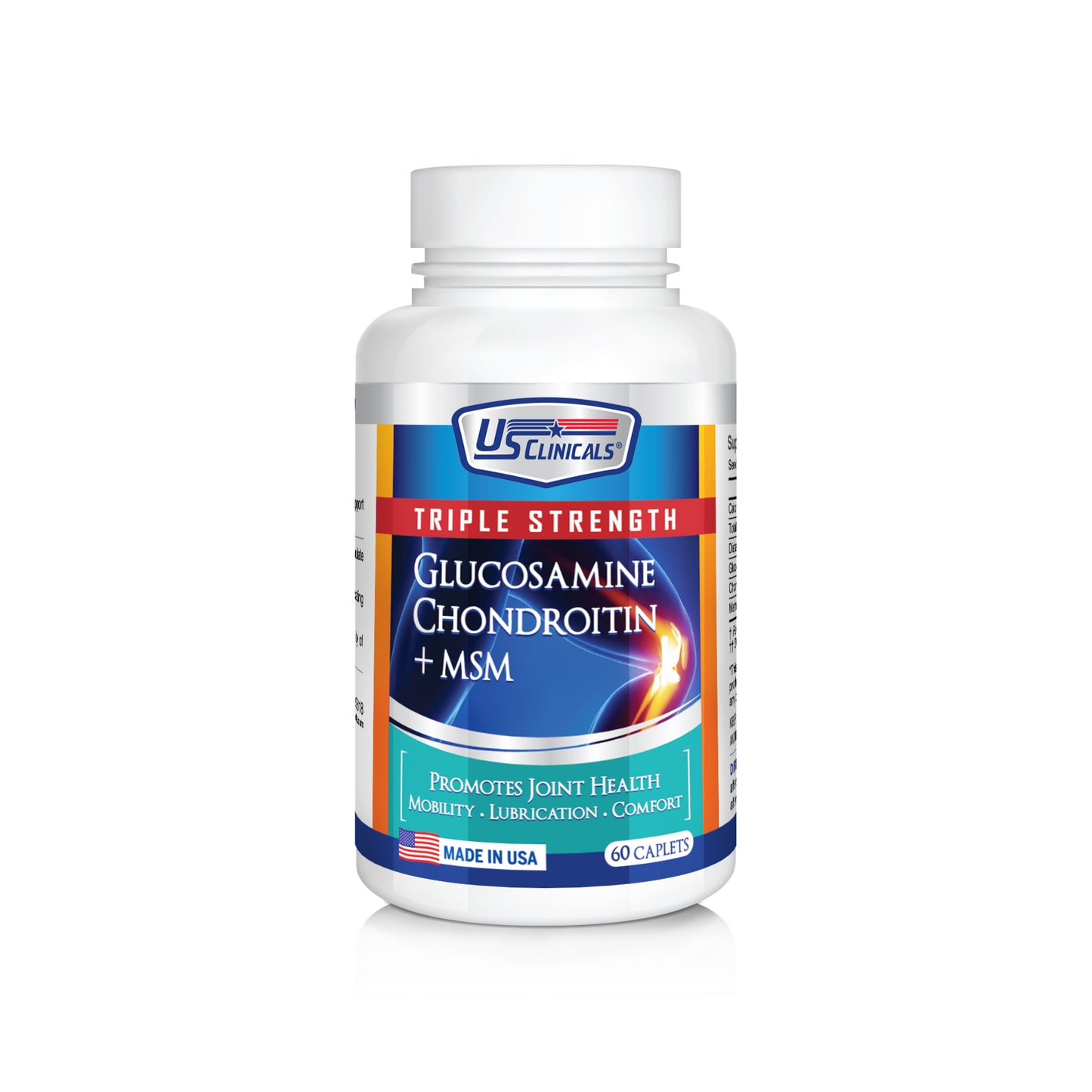 US Clinicals® Triple Strength Glucosamine Chondroitin + MSM