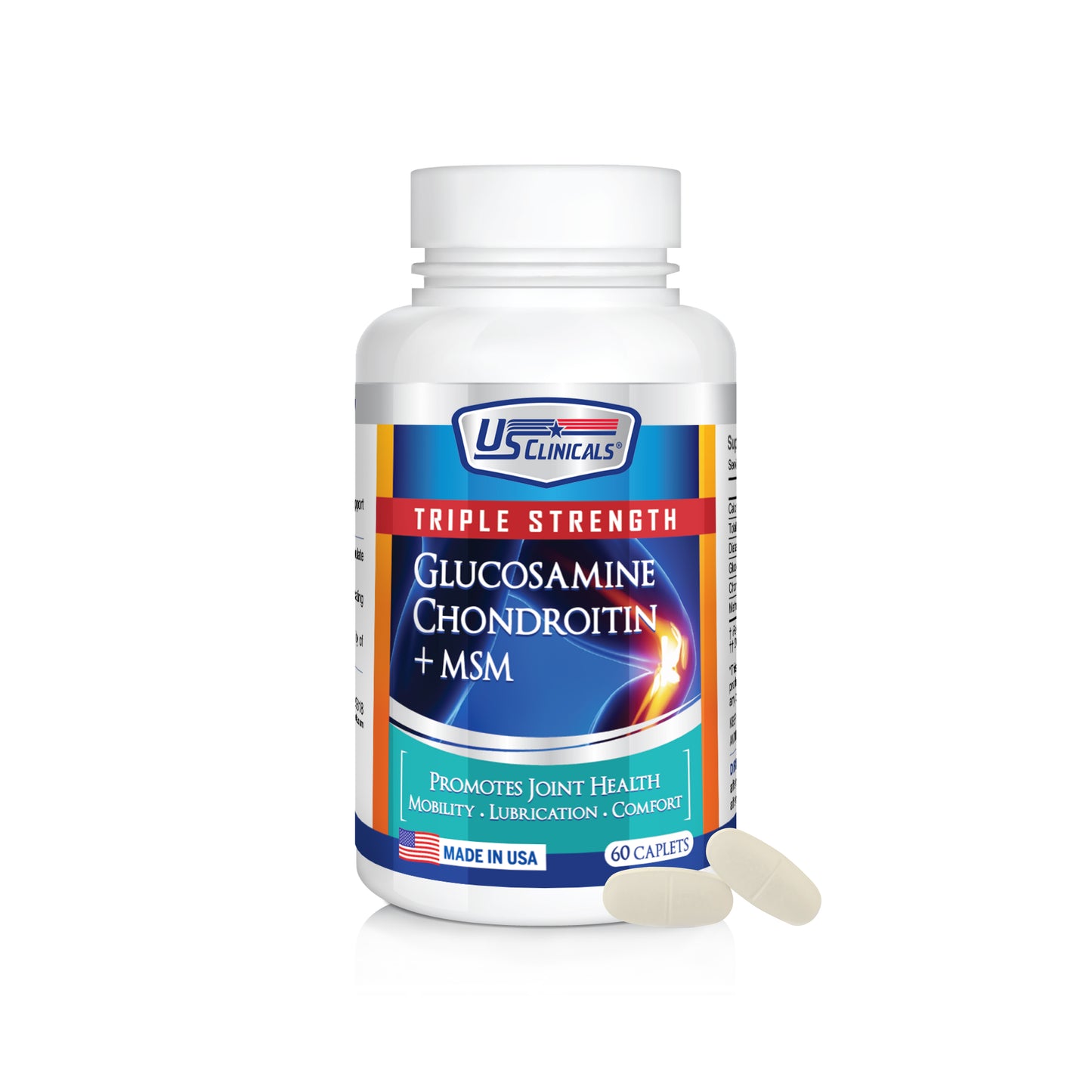 US Clinicals® Triple Strength Glucosamine Chondroitin + MSM