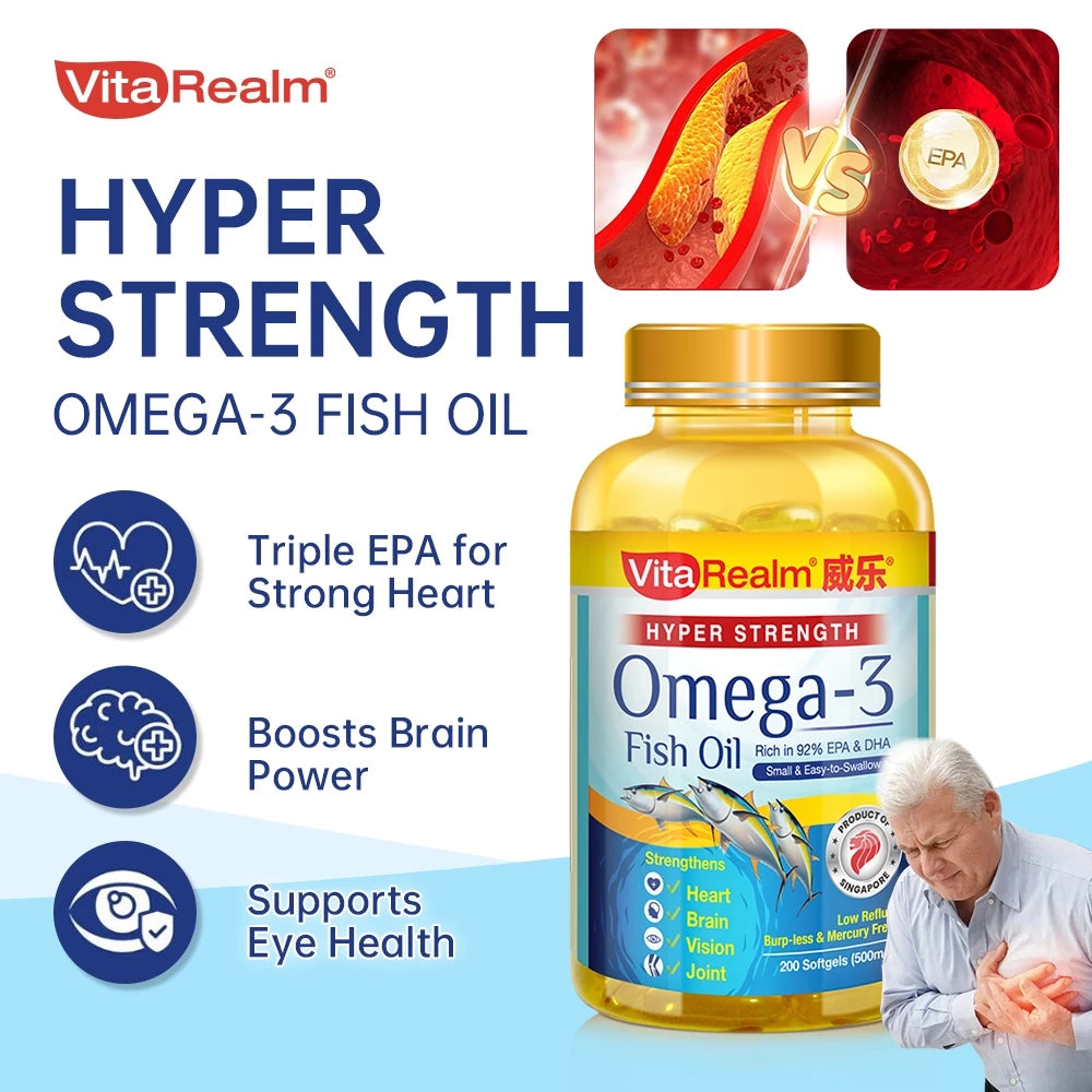 VitaRealm® Hyper Strength Omega-3 Fish Oil