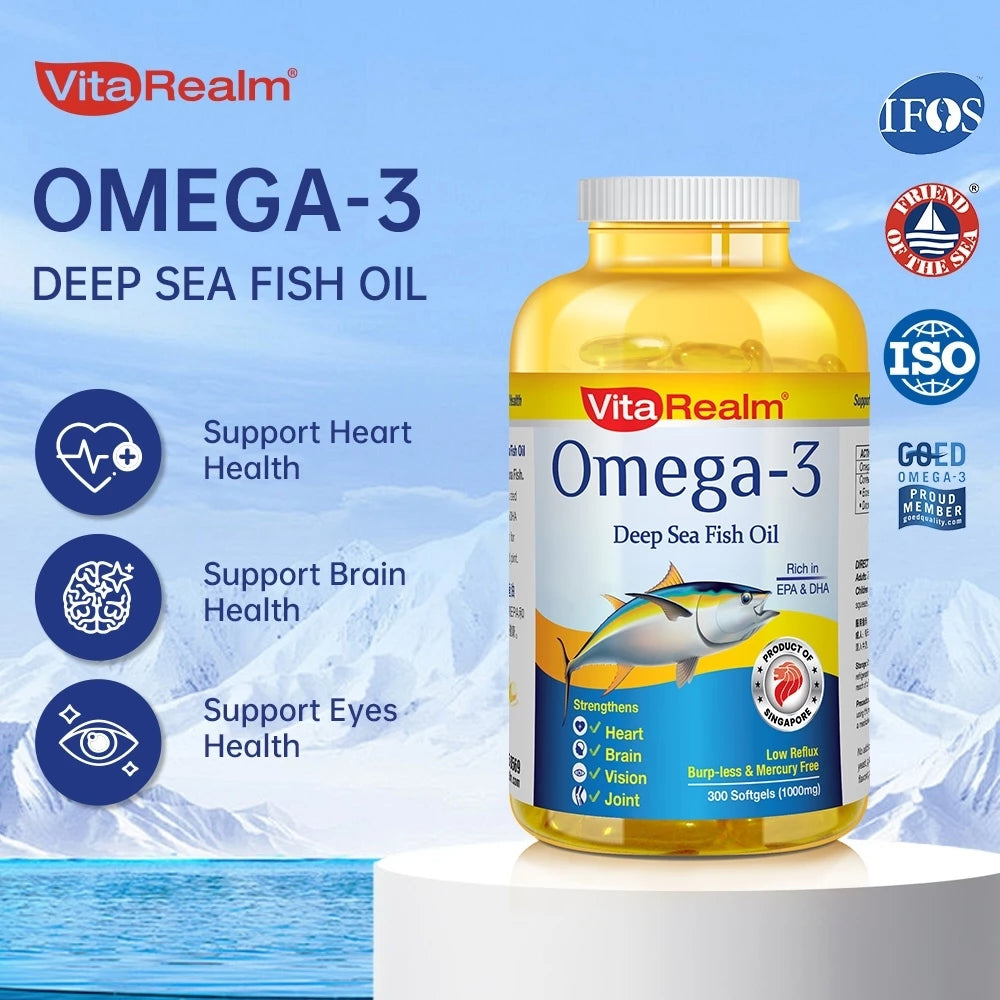 VitaRealm® Omega-3 Deep Sea Fish Oil