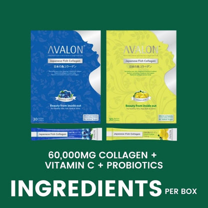 AVALON® Japanese Fish Collagen (Crystalpure™ Collagen + Vit C + Probiotics)