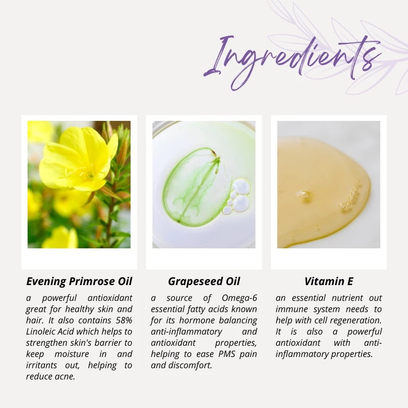 VitaRealm® Evening Primrose + Grape Seed Oil