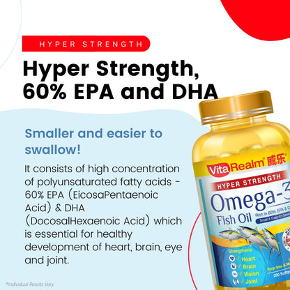 VitaRealm® Hyper Strength Omega-3 Fish Oil
