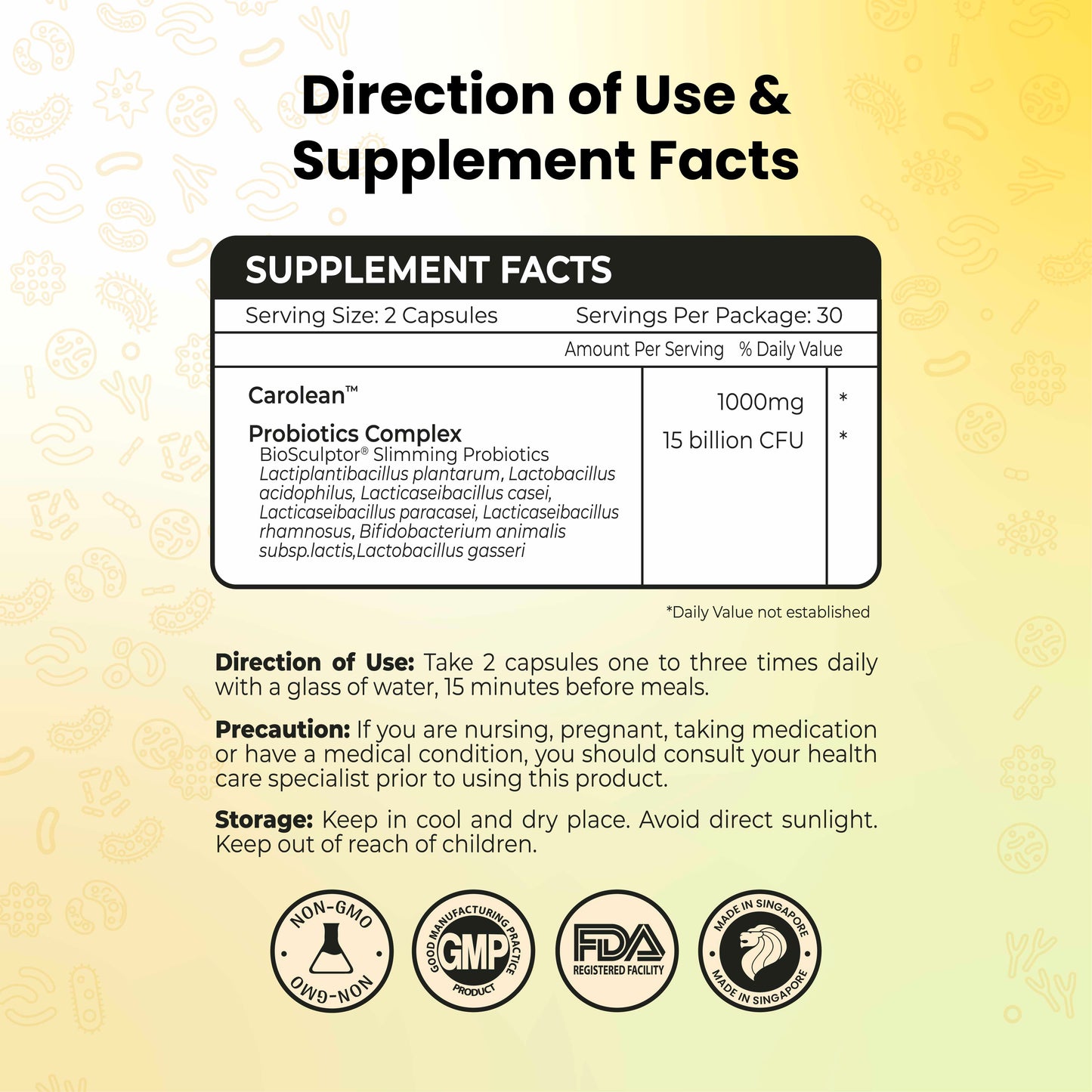 Avalon SatiFlora 60s (French Super Fiber + Slimming Probiotics)