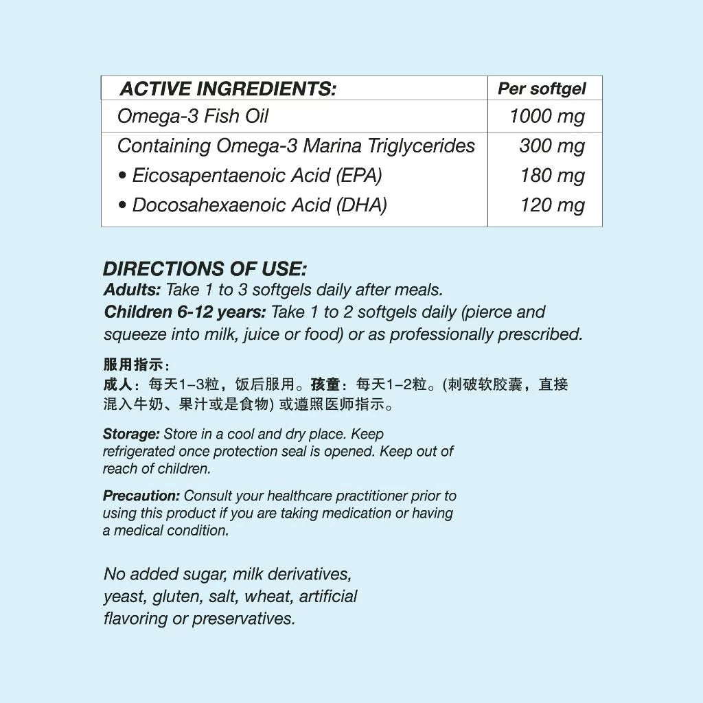 VitaRealm® Omega-3 Deep Sea Fish Oil