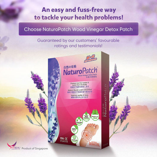 NaturoPatch® Wood Vinegar Detox Patch Foot Mask 20s