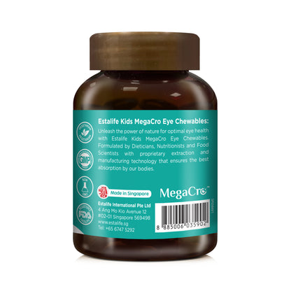 Estalife Kids MegaCro + Lutein Eye Chewables