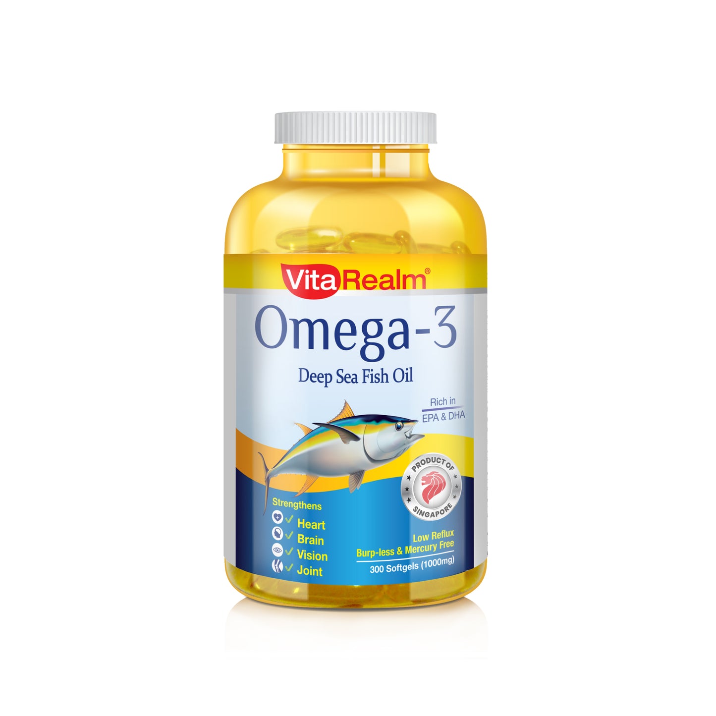 VitaRealm® Omega-3 Deep Sea Fish Oil