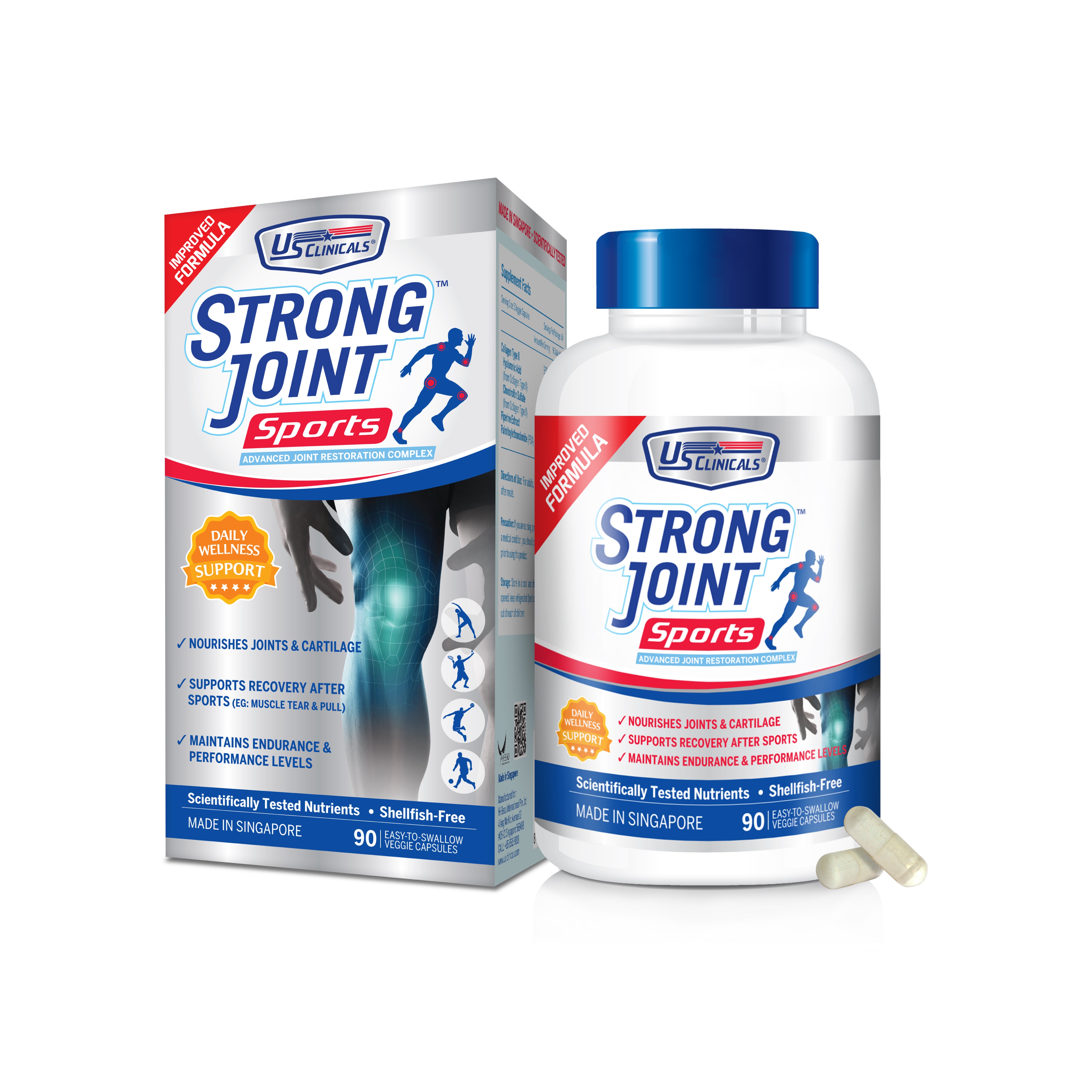 US Clinicals® StrongJoint™ Sports