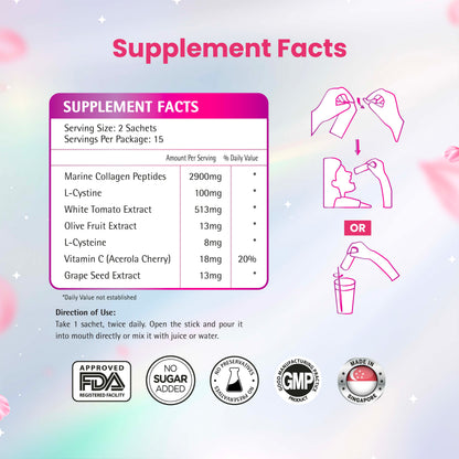 AVALON® LumiPure Collagen Peptide (Marine Collagen Peptides + White Tomato Extract)