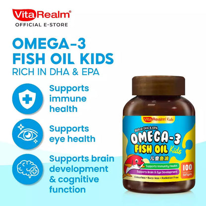 VitaRealm® Omega-3 Fish Oil Kids 100s