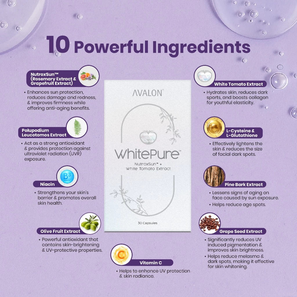 pure glow glutathione AVALON LumiPure Collagen Peptide (Marine Collagen Peptides + L-Cystin Hi-Beau International Sharing my reviews with all