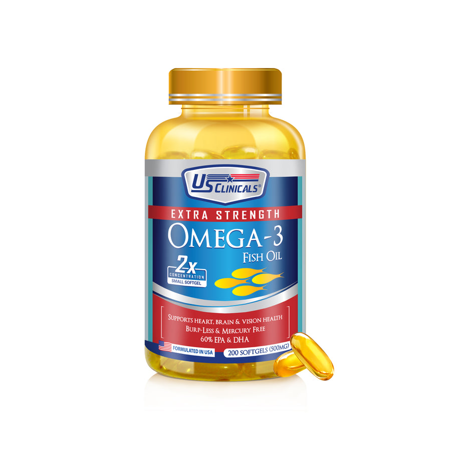 US Clinicals® Extra Strength Omega-3 Fish Oil 200s