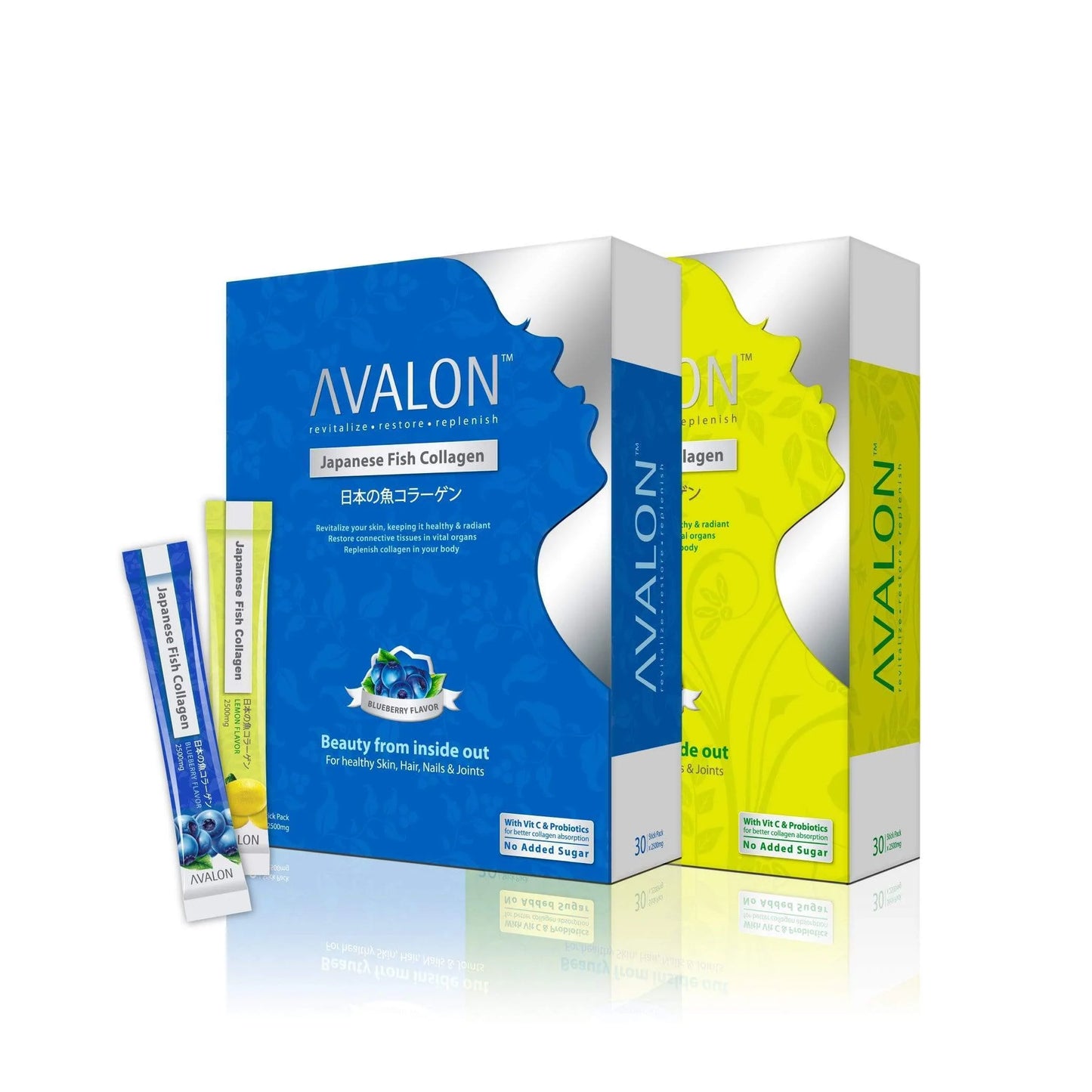 AVALON® Japanese Fish Collagen (Crystalpure™ Collagen + Vit C + Probiotics)